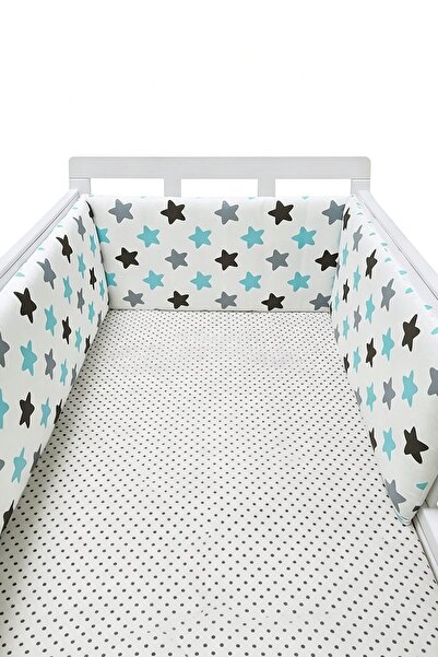HI-FINE واقي سرير الأطفال، مع شبكة قابلة للتنفس، وحشوة سميكة، قابل للغسل في ا...
