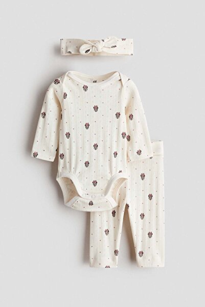H&M 3-piece jersey set