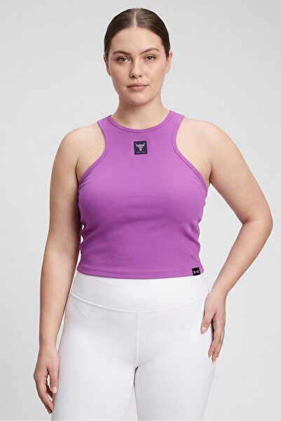 Under Armour Women Fitted Sleeveless Training Tank Top, Lavender