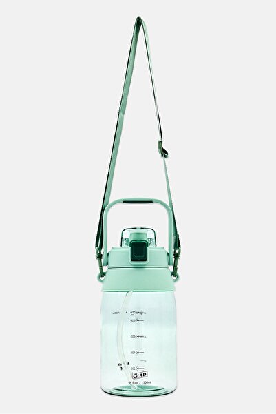 Glad Tritan Water Bottle with Straw Lid, Sage Green