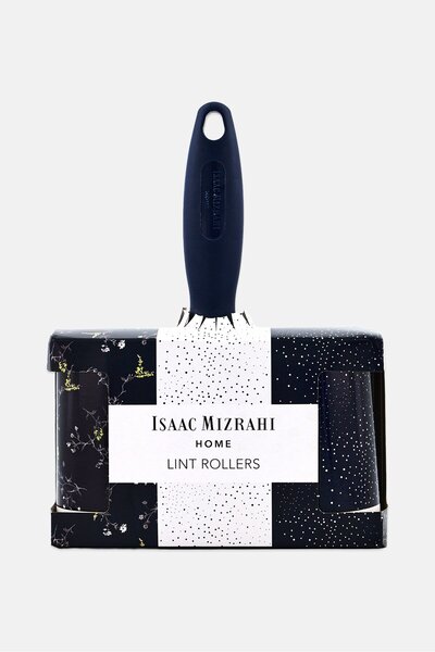 ISAAC MIZRAHI 3 Pack Lint Rollers WITH Ergonomic Handle, Assorted
