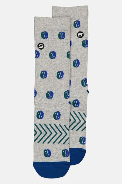 SKECHERS Women 1 Pair Allover Print Crew Socks, Multicolor
