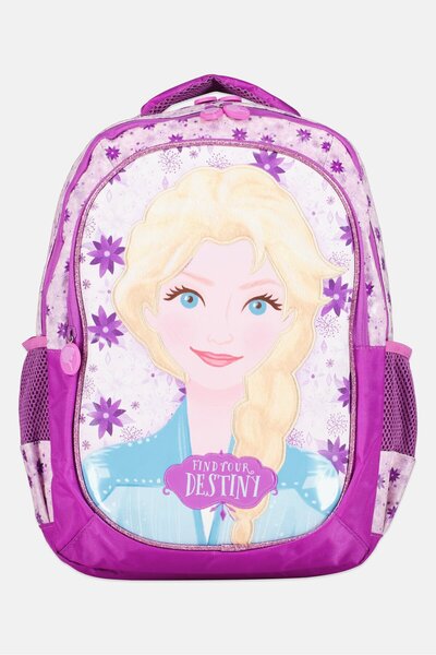 Disney Frozen Kids Girl Print Backpack, Purple