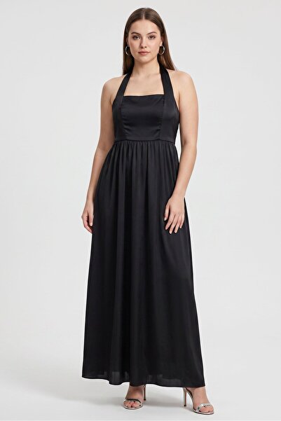 Show Me Your Mumu Women Solid Maxi Dress, Black