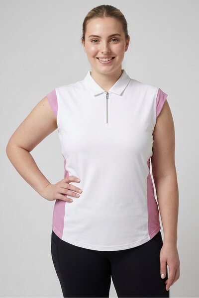 FootJoy FJ Women Sportswear Fit Cap Sleeve Golf T-Shirt, White