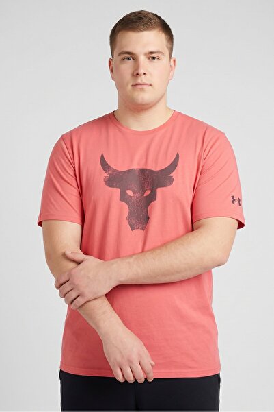 Under Armour x Project Rock Men Loose Fit Short Sleeve Training T-Shirt, Pale...