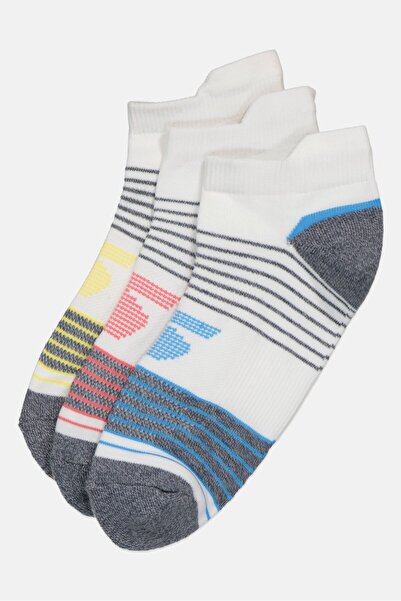 SKECHERS Women 3 Pairs Stripe Low Cut Socks, Multicolor