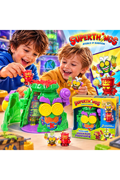 Cici Oyuncak SuperThings Hidden Base Professor K Oyun Seti – 2 Özel Figürlü A...