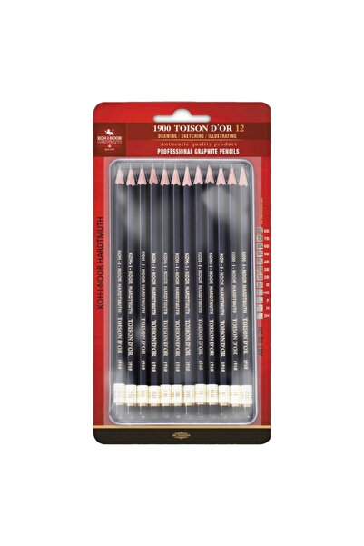 Koh-i Noor Creioane grafit Toison D'or, Blister Tip Arta 8B-2H, 12 bucăți