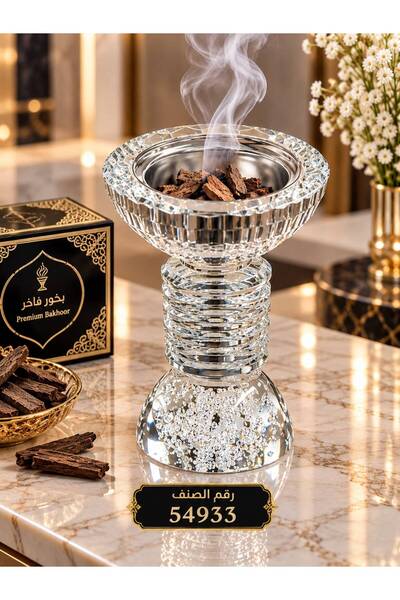 aljahwari مبخرة زجاجية كريستالية فاخرة