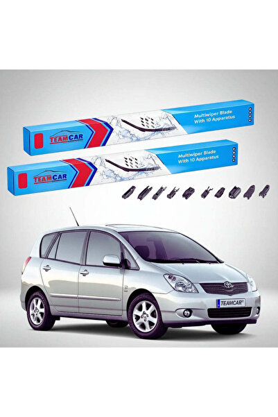 TEAMCAR Wipers Toyota Corolla Verso E12 MPV 2002-2004 | Front Set Flat Premiu...