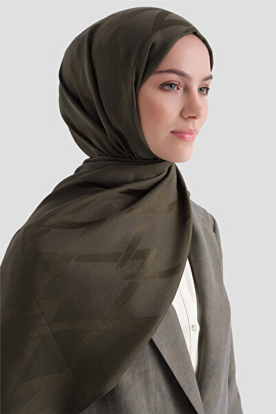 Armine شال من الليوسيل نايا بنمط متعرج 1-56 أخضر غابوي