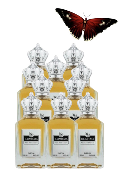 ILLIMITATA 10 قطع عطر التبغ الأحمر 100 مل