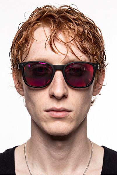 Bilge Karga Relsa Black Pink Mirror Men's Sunglasses
