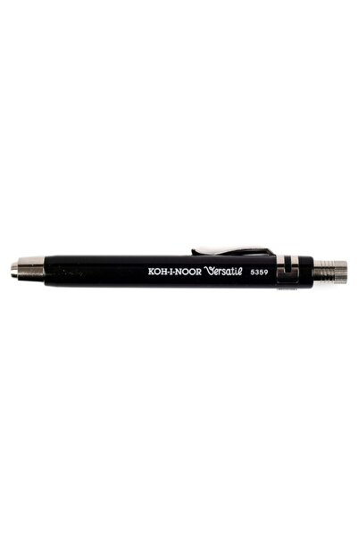 Koh-i Noor Creion Mecanic Metalic cu Ascutitoare, 5.6 mm, Negru, Koh-I-Noor