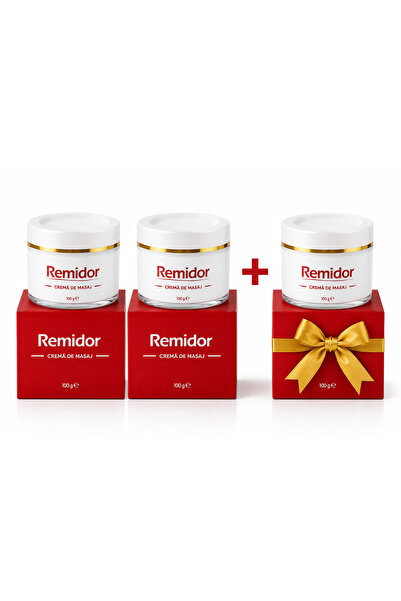 remidor Set 3x Cremă de Masaj, 100 g/buc – Pentru Mușchi, Articulații, Spate și Zone Solicitate, Relaxare și Confort