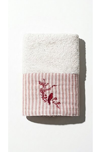 Minteks Moods Lady Birds Embroidered 50X90Cm Hand and Face Towel