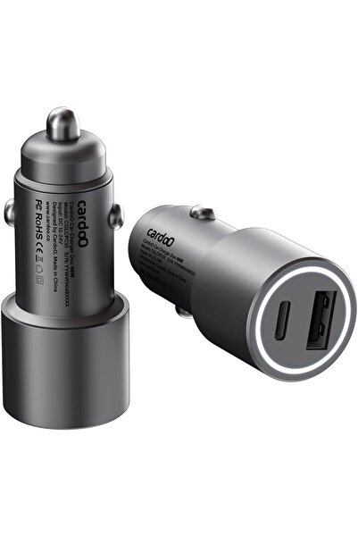 CARDO شاحن سيارة كاردو دو 48 واط – محول سريع USB-C + USB-A – مدمج بمنفذين – ل...