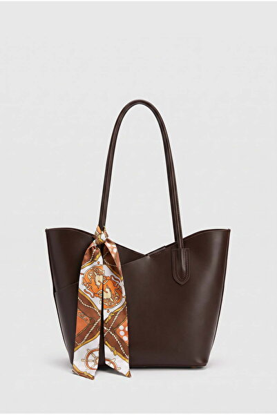 MARPL Scarf Detailed Tote Bag