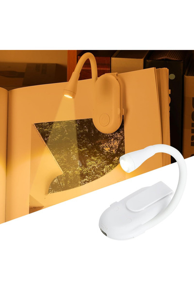 Generic Brand Mini desk lamp, clip, reading, night, LED, rechargeable, plasti...