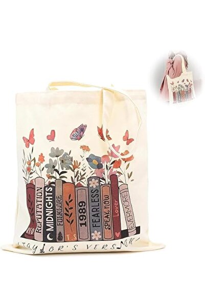 SWIUKPHE Inspired Canvas Tote Bag Women, Tote Bag with Zipper Inner Pocket, Z...
