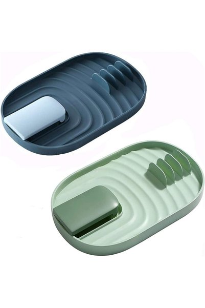 Generic Brand 2 multifunctional kitchen shelves, pot lids, spoon holder, coun...