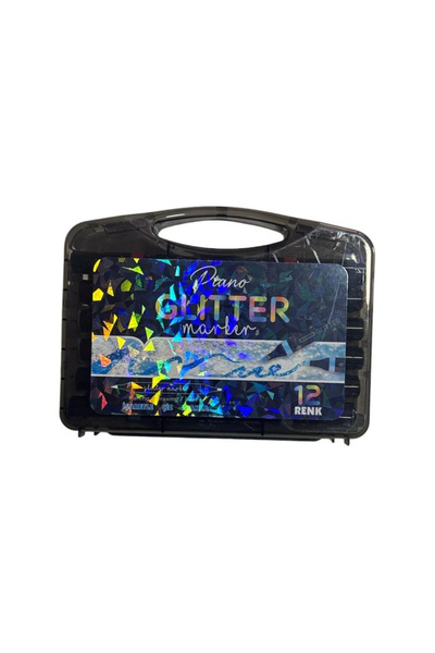 Piano TMN 719805 GLITTER SİMLİ METALİK ÇİFT UÇLU MARKER KALEM SETİ PLASTİK ÇA...