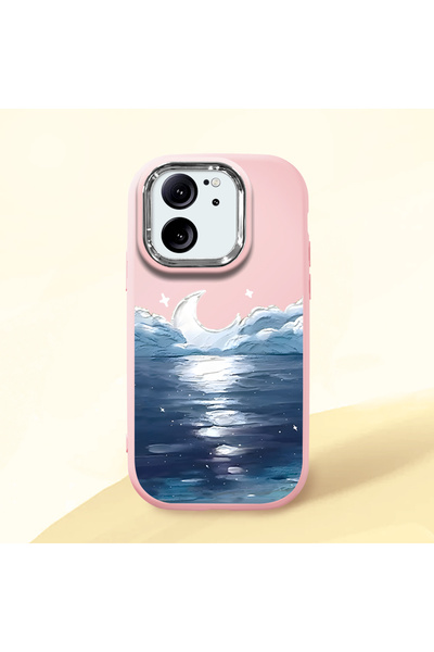 ucuc Mi 13T/Mi 13t Pro Compatible Shock-Absorbing Camera Protected Pink Silic...