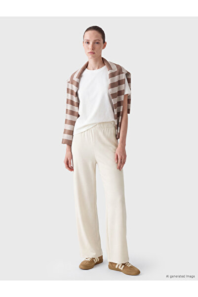 LC Waikiki Vizyon New Season Beige Soft Touch Women's Sweatpants