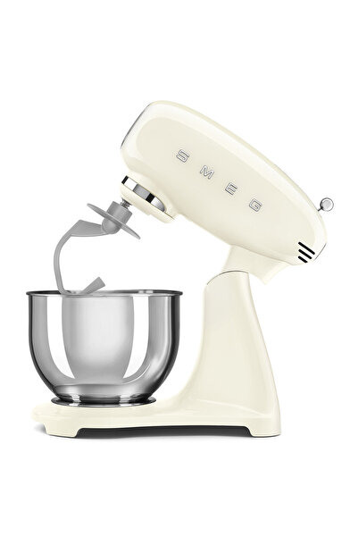 SMEG خلاط كهربائي بتصميم عتيق من الخمسينيات بقوة 1000 واط و10 سرعات، بلون كريمي كامل