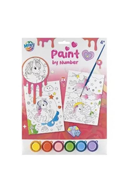 Moxy Set creativ Picteaza pe numere unicorn