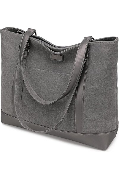 GENERAL Canvas Laptop Tote Work Bag for Women with 15.6 Inch Computer Compart...
