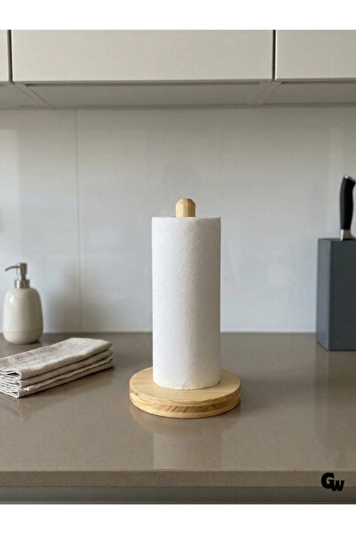 GOLDENWOODEN Natural Wood Towel Napkin Holder Wooden Paper Holder (White Pine...