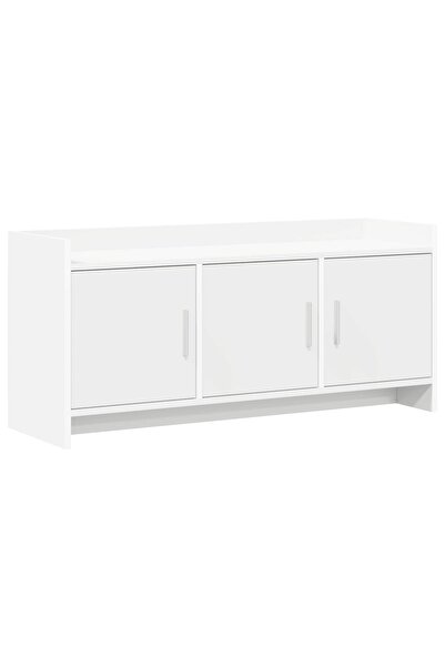 vidaxl Cabinet TV 102 x 33 x 47 cm Alb Lemn prelucrat