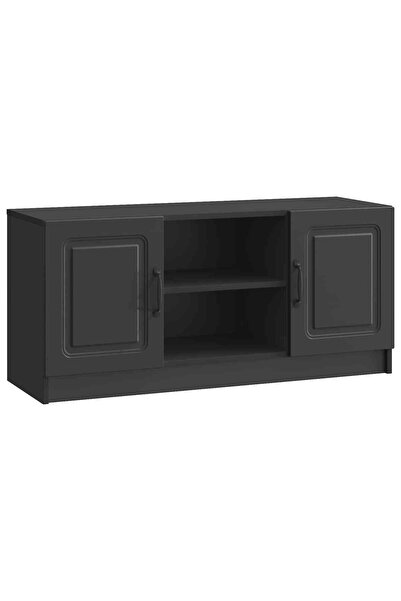 vidaxl Cabinet TV Negru 102 x 34,5 x 47 cm Lemn prelucrat