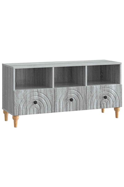 vidaxl Comodă TV 102 x 34,5 x 50 cm gri Sonoma Lemn prelucrat