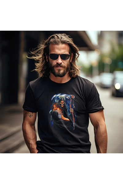 OKTANE Tricou Calavera model 3 negru XS