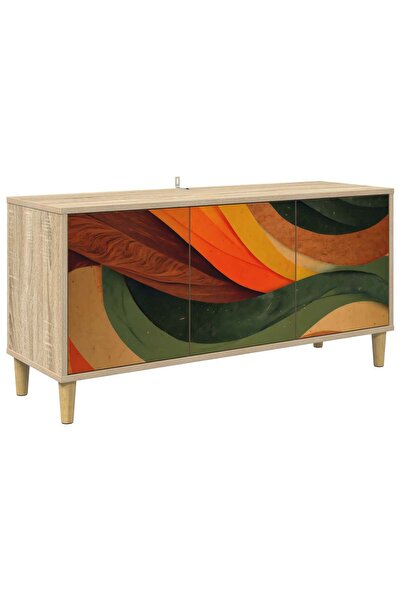 vidaxl Comodă TV BONN 102 x 33 x 50 cm Lemn prelucrat Sonoma