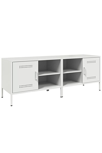 vidaxl Dulapuri TV, 2 buc., alb, 68x39x50,5 cm, oțel