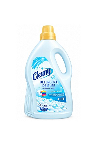 CLEANY Ocean Breeze Detergent lichid pentru haine albe și colorate, 4 L