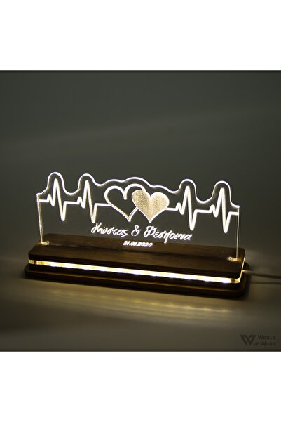 Generic Brand Φωτιστικό LED "Καρδιές με Παλμό" W00442