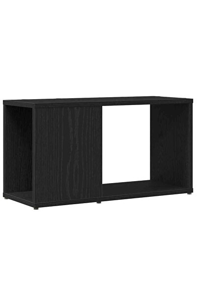 vidaxl Dulap TV Stejar Negru 60x24x32 cm Lemn prelucrat