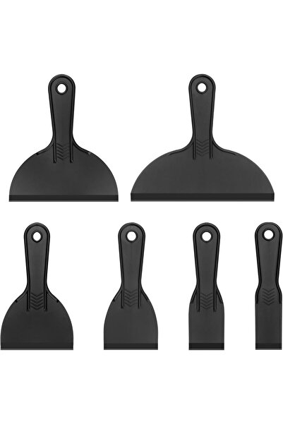 Arabest 6-Pack Plastic Putty Scraper Set,Flexible Multi-Purpose Spreader for ...