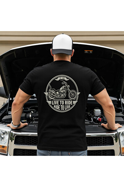 OKTANE Tricou Trăiește să mergi, mergi să trăiești negru L
