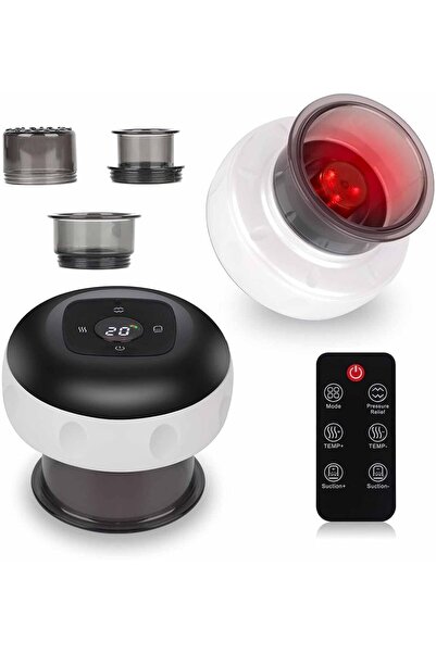 Arabest Electric Dynamic Cupping Massager with Remote Control,12 Levels Sucti...