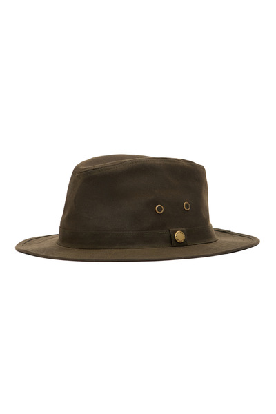 Barbour Crayton Wax Safari Şapka OL71 Olive