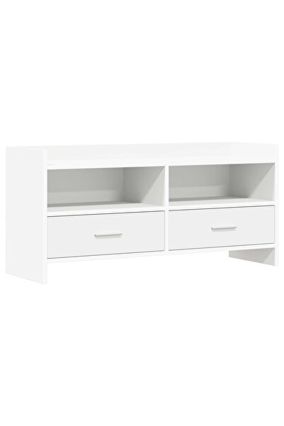 vidaxl Cabinet TV 100 x 33 x 47 cm Alb Lemn prelucrat