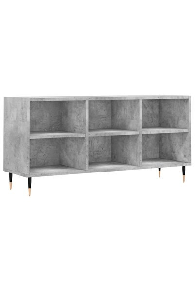vidaxl Comodă TV, gri beton, 103,5x30x50 cm, lemn compozit