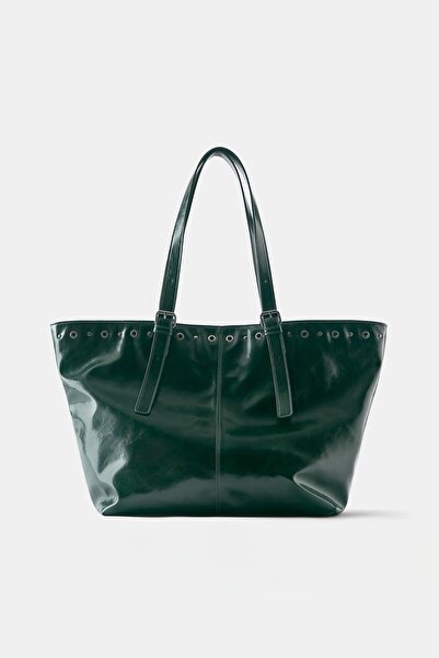 Pull & Bear Zımbalı tote çanta