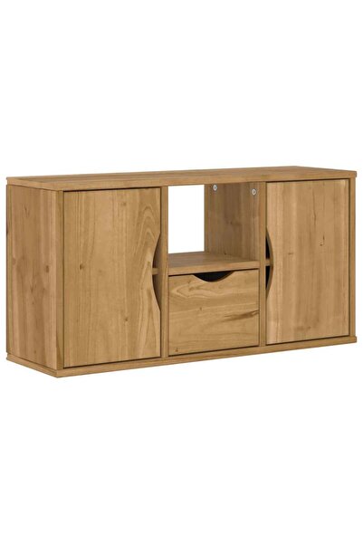 vidaxl Dulap TV cu sertar „ODDA” 79x24x40 cm lemn masiv de pin